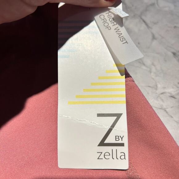 NWT Zella High Waist Daily Pocket Crop Leggings Purple Mesa Womens X-Small - Picture 9 of 9